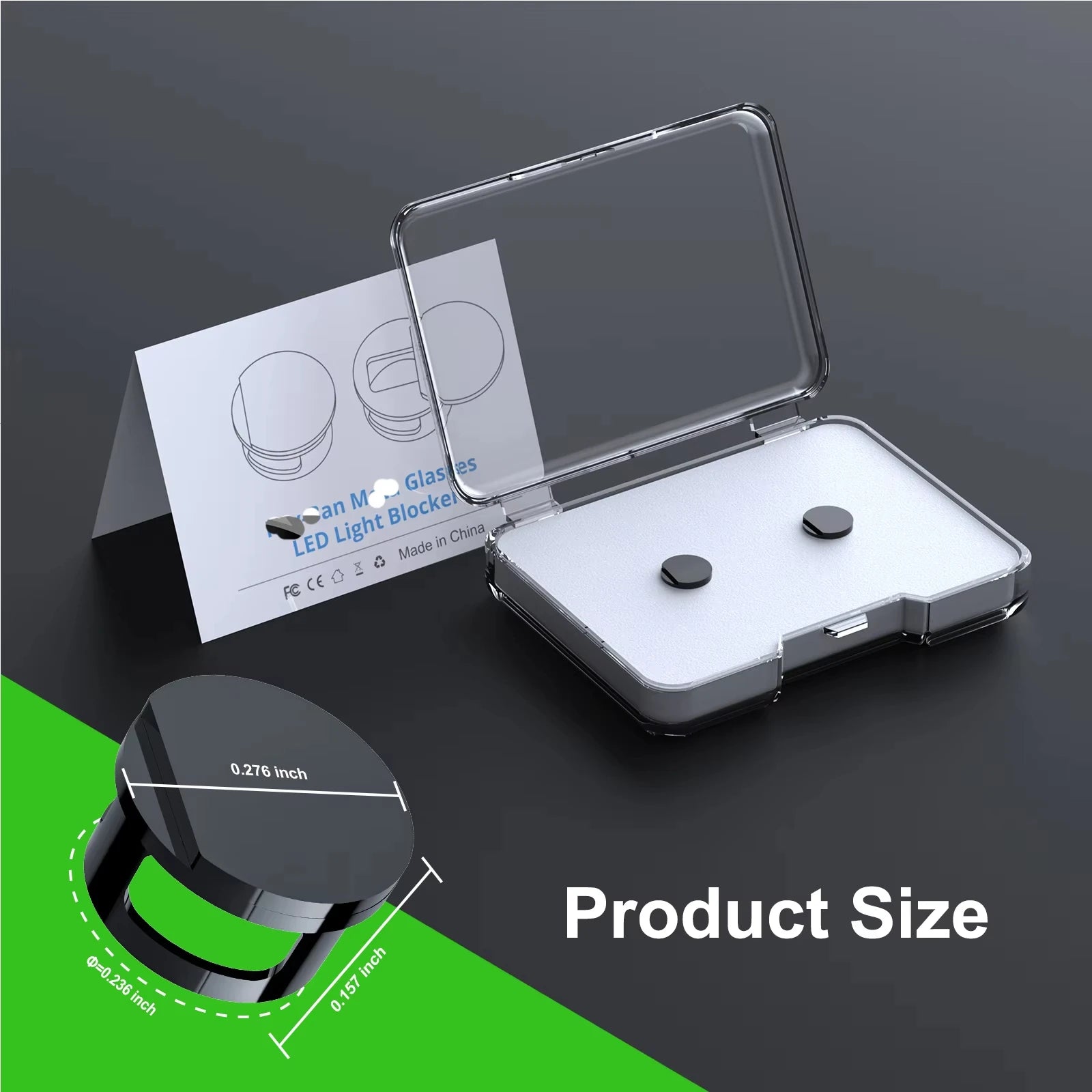 LED Light Cover for Ray-Ban Meta/Oakley Meta HSTN Smart Glasses Adjustable Light Blocker Compatible with Way-farer Skyler