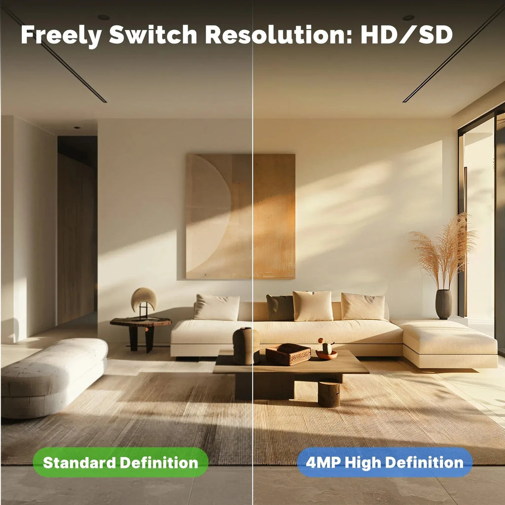 YOOSEE 8MP Indoor Smart WiFi Camera Dual Lens IP Camera Color Night Vision Two-Way Audio Security CCTV Surveillance Baby Monitor