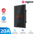 Tuya EU US WiFi/zigbee Smart Water Heater Boiler Switch With Power Monitor Smart Life Control Works With Alexa Alice Google Home