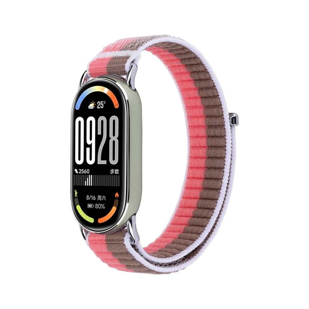 Braided Strap for Mi Band 10 9 8 Woven Bracelet Nylon Wristband Accessories for Xiaomi Smart Band 10 9 8 eramic Edition