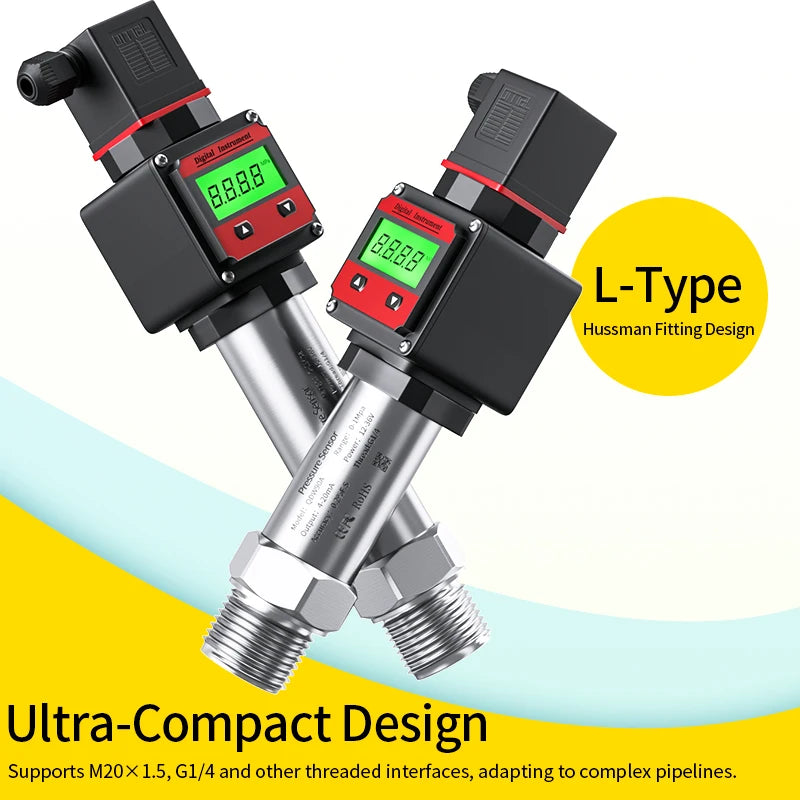 Digital Pressure Transducer 0-20Kpa 0-1Mpa 0-4Mpa Pressure Transmitter 4-20mA M20*1.5 Pressure Sensor 4-20mAPressure Transducer