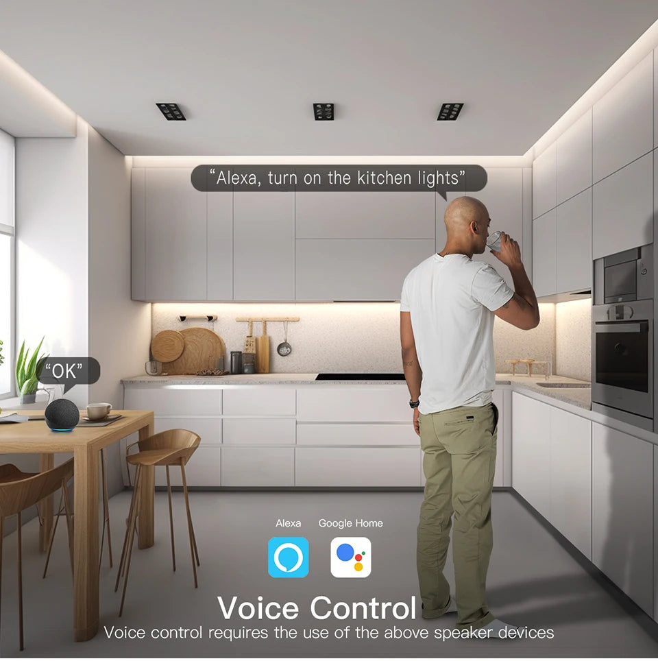 Tuya Smart Switch Wifi Switch Work For USB LED Light Strip Control DC 5V Smart Life Alexa Google Home