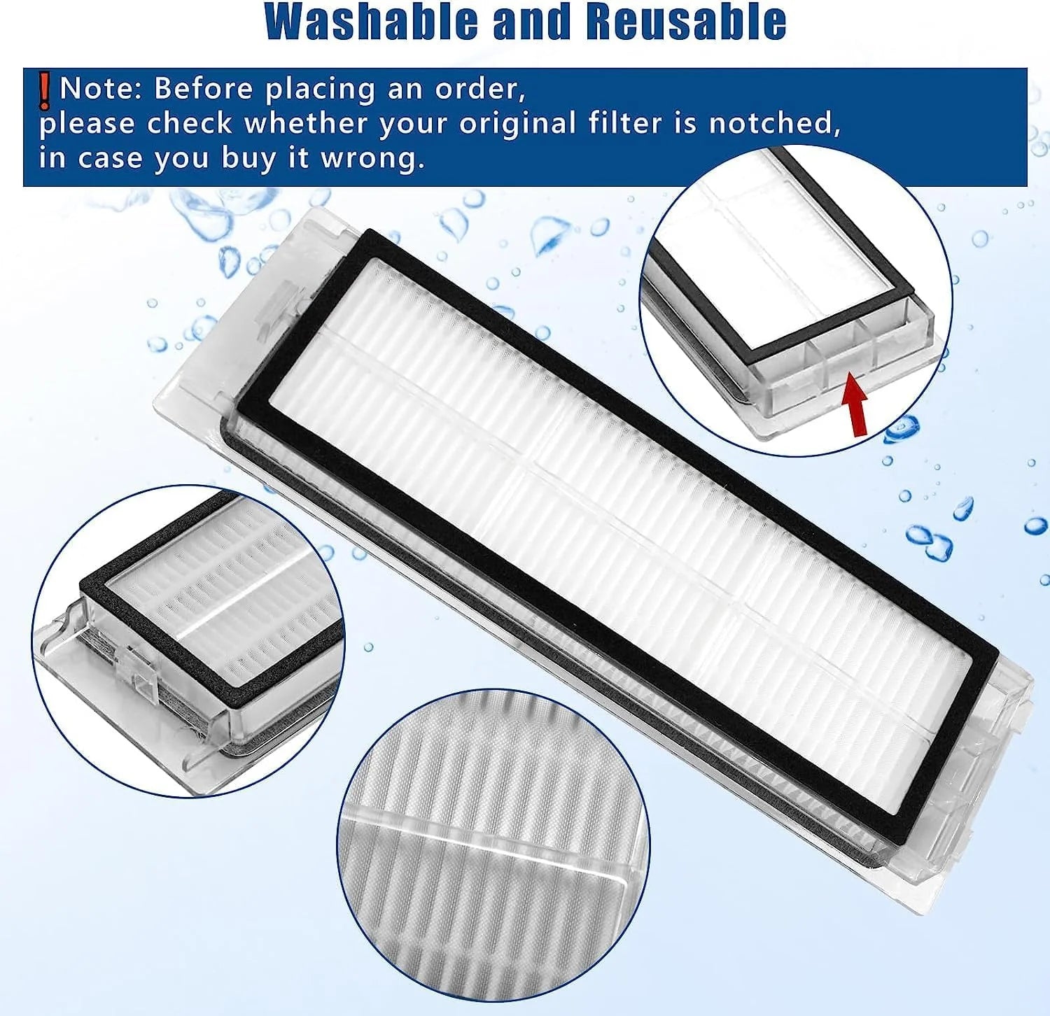 For Xiaom Roborock S5 S50 S51 S55 S6 S60 S6 Pure Vacuum Cleaner Accessories HEPA Filter Mop Cloth Side Main Brush Spare Parts