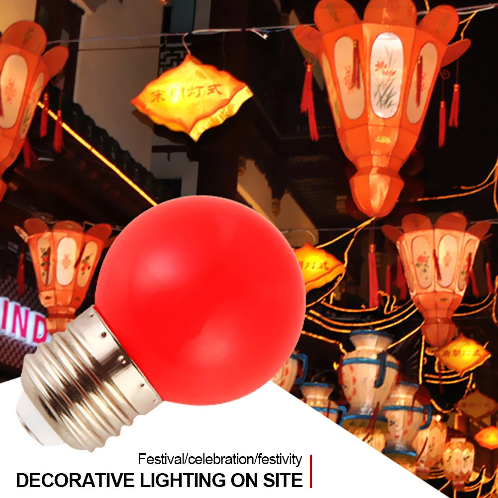 E27 LED Bulb Colorful Energy Saving Bulb 3W 110V 220V Holiday Christmas Decoration Bulb Stage Show Bulb Home Decoration Lighting