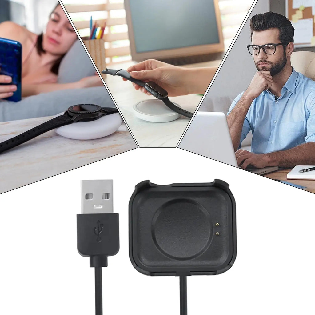 Smart Watch Charging Cable Smartwatch Charger Dock Cable Fasting Charging Watch Cord for Home Bedroom Nightstand