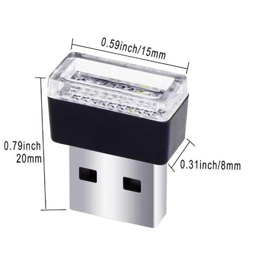 Universal Mini Atmosphere Lights Romantic USB Led Light Plug-In 5V Lamp Interior Ambient Lighting Car Accessories Home Decor