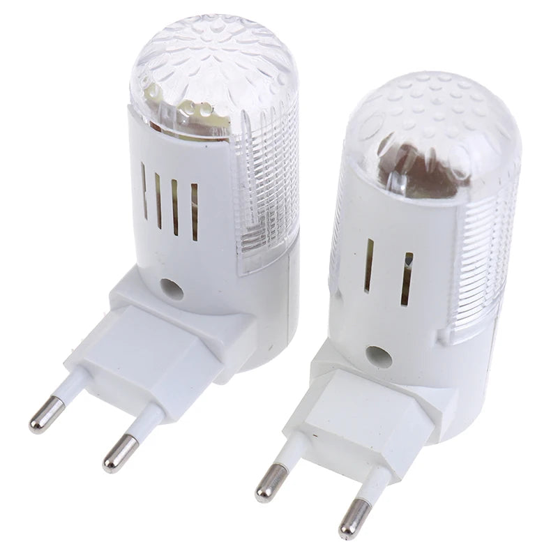 2 Pcs 3W 4 LEDs Night Light EU Plug Emergency Light Wall Lamp Home Bedroom Lighting