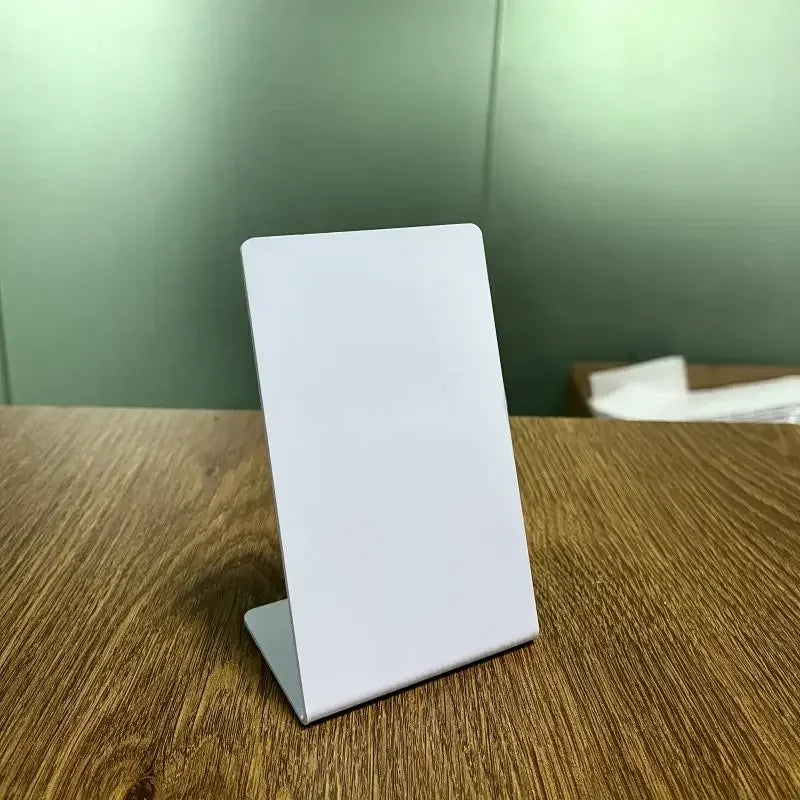 13.56Mhz programmable Google Review Card NFC station table NFC Google Reviews display bending card standing brand bracket