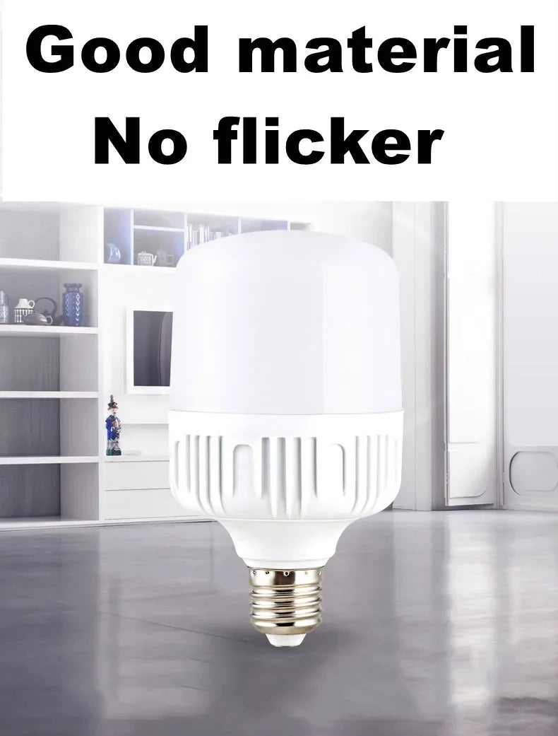 100W-5W  E27 Screw Base LED Bulb AC 220V, High Brightness Non-Flickering, Super Bright White Light with Good Heat Dissipation