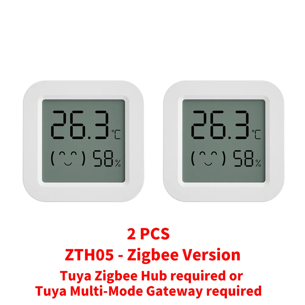 Tuya Zigbee2MQTT Thermometer Hygrometer Sensor Temperature Humidity Sensor Require Hub work with Tuya Smart Alexa Yandex ZHA