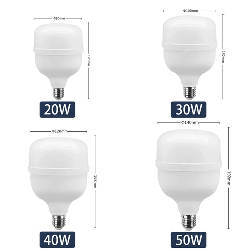 1-5pcs 50W 10W 5000lm Super Bright LED Bulb AC 110V 220V E27 LED Lamp Lampada LED Light Illa Lighting Lamp for Home Livingroom
