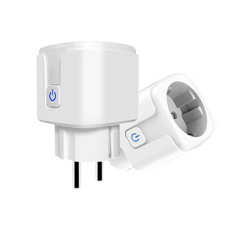 Home Assistant ZigBee Smart Plug 20A/16A EU Smart Socket with Power Monitor App Voice Control Works with Alexa Google Home Z2M