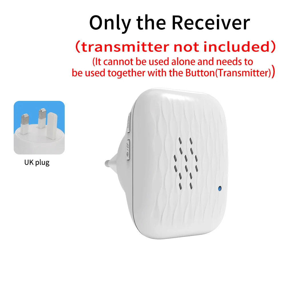 Wireless Doorbell - Home Ultra-Long-Distance Electronic Remote Control Digital Chime Doorbell - Child and Elderly Person Wireles