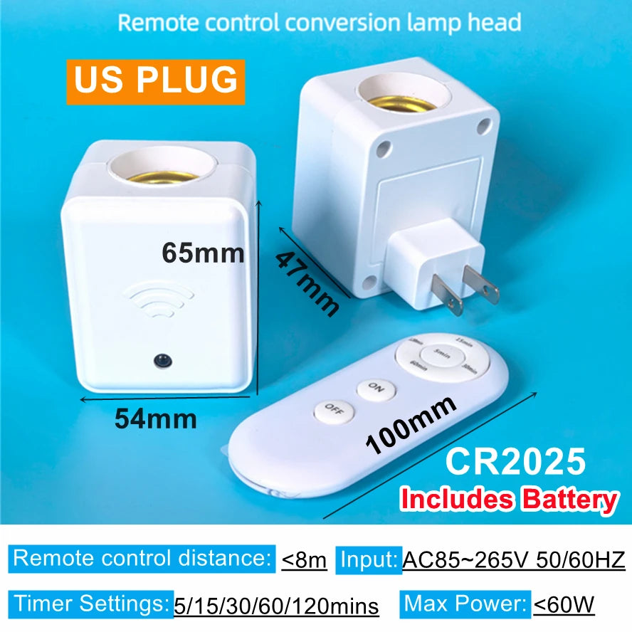 AC85-265V EU/US Plug E27 PIR Motion Sensor LED Switch Lamp Base Human Induction Light Bulb Holder Socket Adapter Converter
