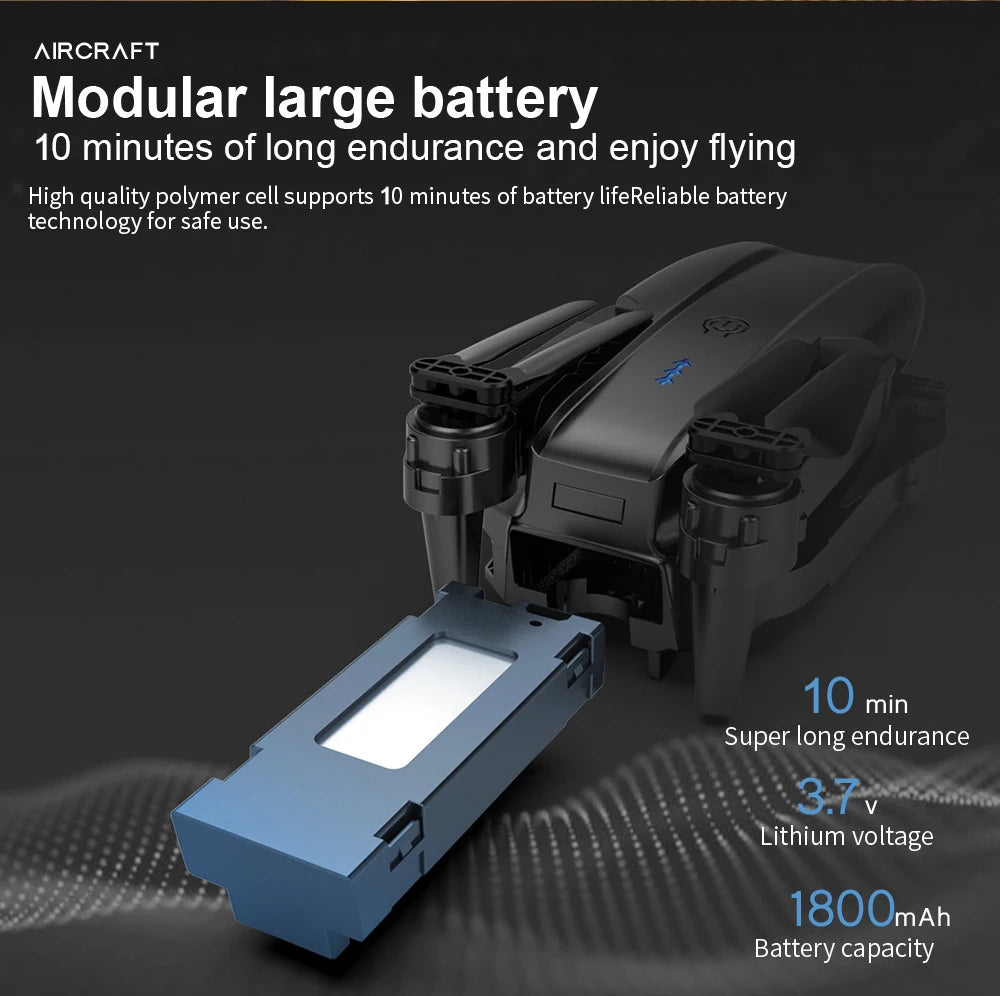 E99Pro HD Professional 4K Aerial Photography Drone Dual Camera WIFI FPV Quadcopter Obstacle Avoidance 40cm Blue Landing Pad Avai