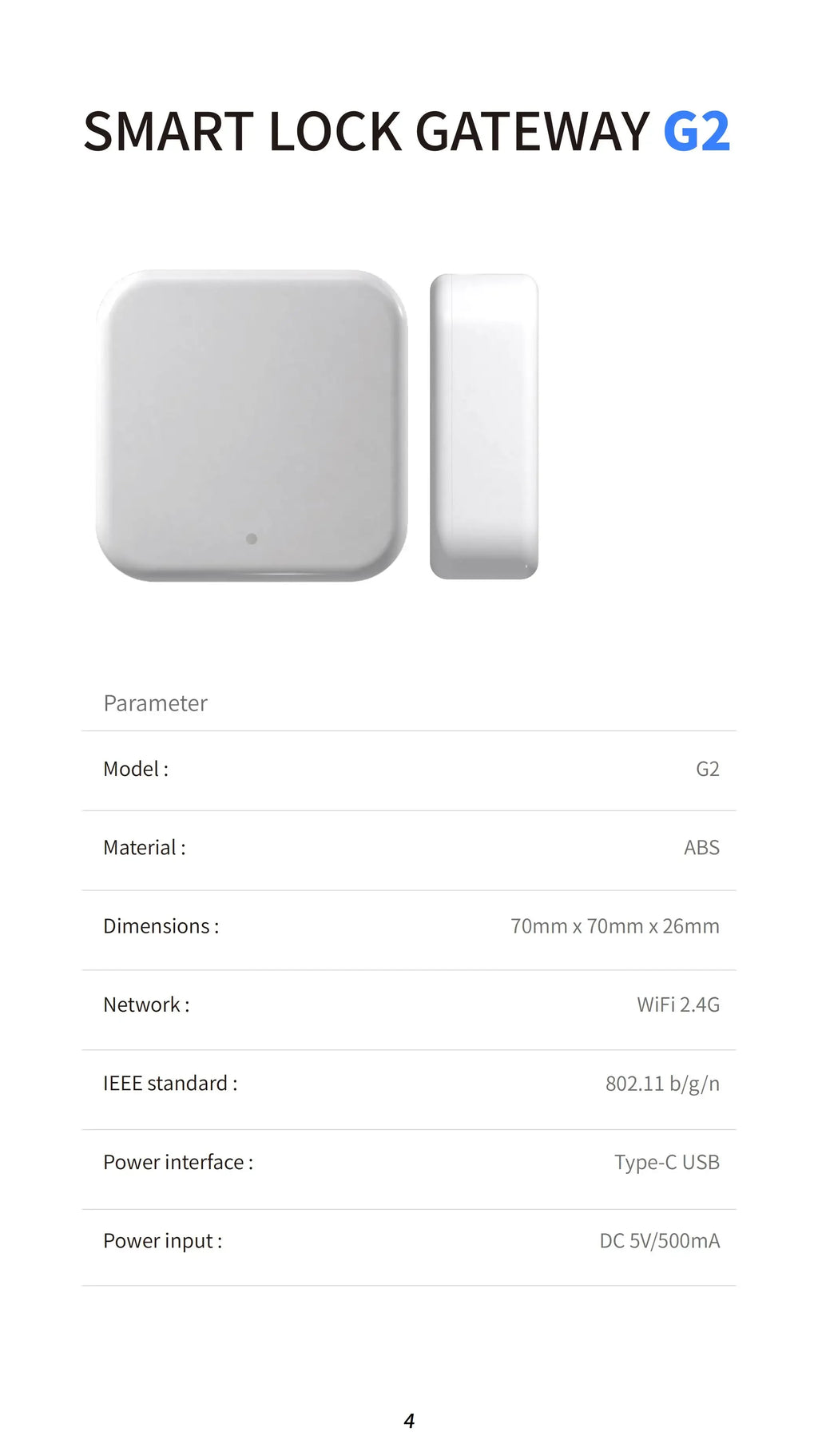 TTLOCK Gateway G2 G3 G3P G4 Bluetooth To Wifi Gateway Hub WIFI/RJ45/POE/4G TLE for Smart Home Door Lock Ttlock App Phone Control