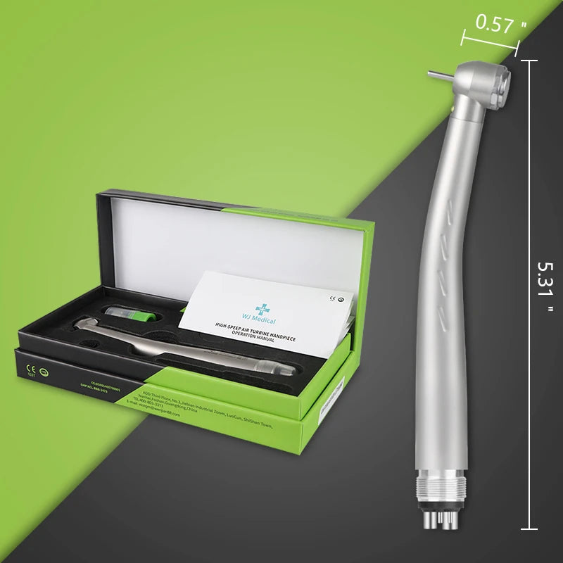 Dental LED High Speed Handpiece Dentist Tips E-Generator rotation Push Button Triple Water Ceramic Rotor Dentistry Sets