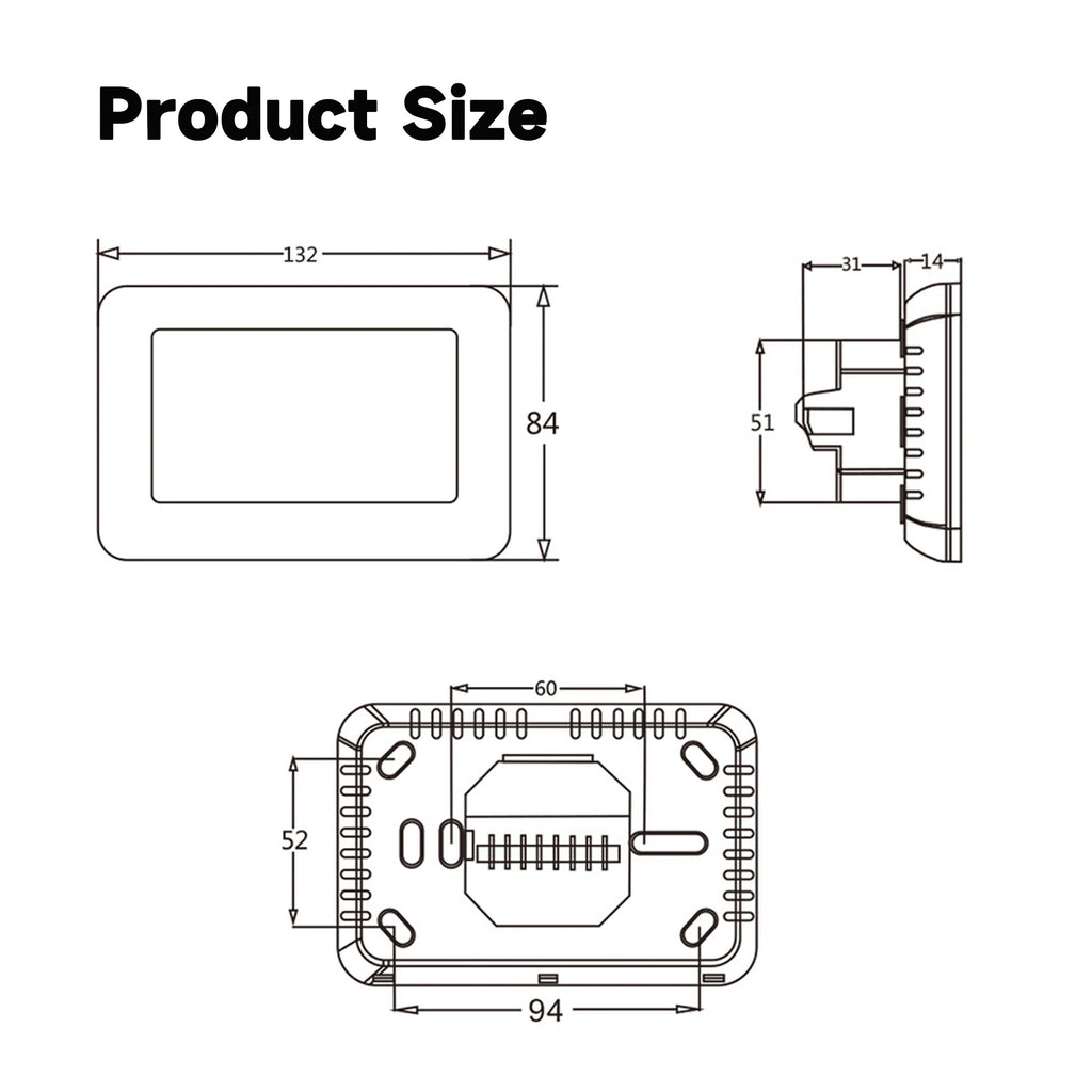 WiFi Smart Thermostat Temperature Controller Electric Floor Heating Water Heating LCD Display for Alice Alexa Google Home