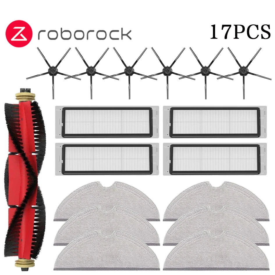 For Xiaom Roborock S5 S50 S51 S55 S6 S60 S6 Pure Vacuum Cleaner Accessories HEPA Filter Mop Cloth Side Main Brush Spare Parts