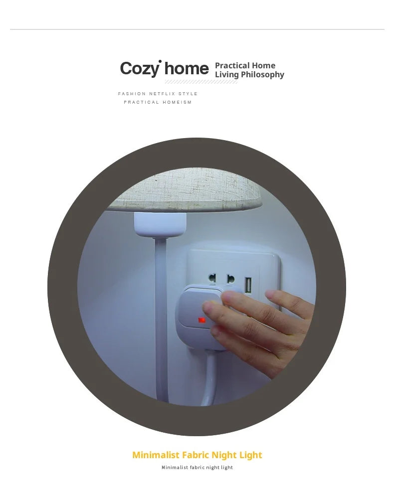Remote Control Led Night Light Plug-in Eye Protection Sleep Soft Light Confinement Baby Feeding Wall Lamp Bedroom Bedside Lamp