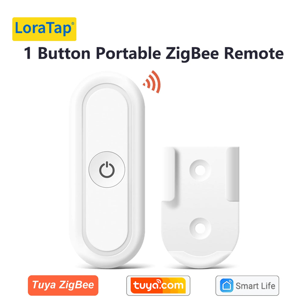 LoraTap ZigBee 3.0 Wireless 14 EU US Push Button Remote Tuya Scene Automation Control Switch Smart Life App Hub Need