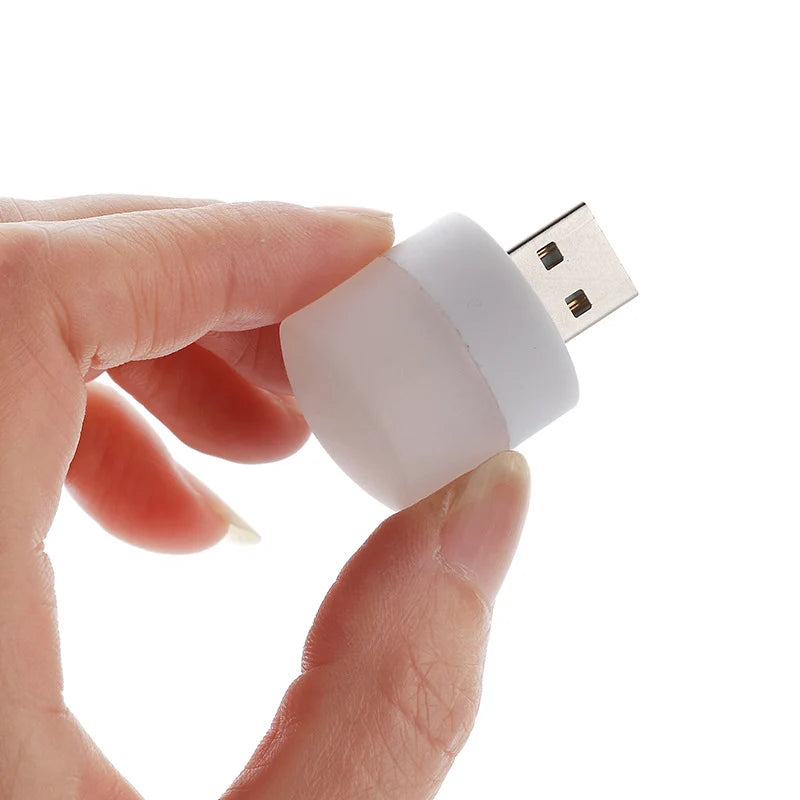 1Pcs/3Pcs Mini USB Night Light Eye Protection Book Reading Light USB Plug Power Charging LED Night Lamp Colorful Light for Party
