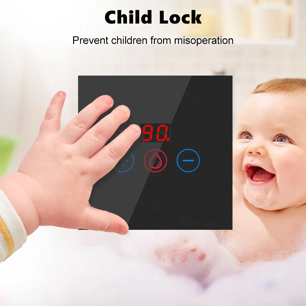Tuya EU US WiFi/zigbee Smart Water Heater Boiler Switch With Power Monitor Smart Life Control Works With Alexa Alice Google Home