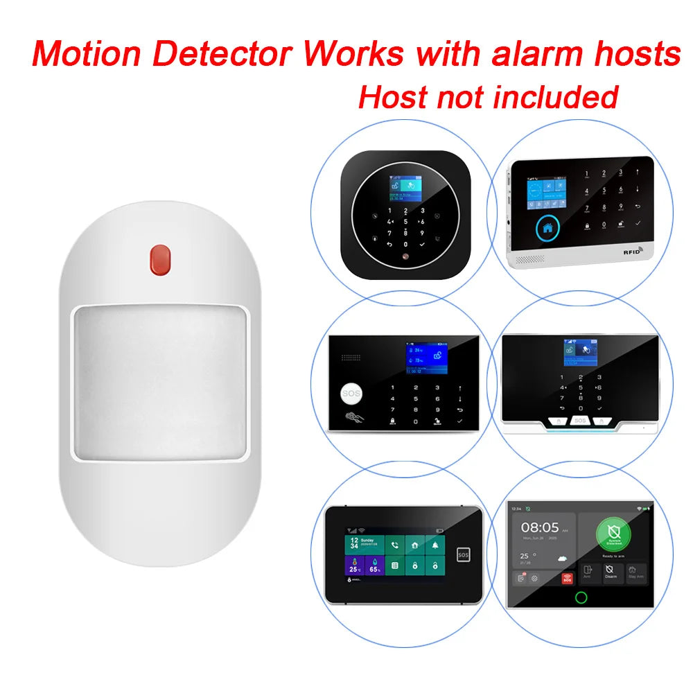 Wireless PIR Motion Detector 433MHz EV1527 Infrared Sensor Support 5V USB Power Supply For Home Burglar Security Alarm System