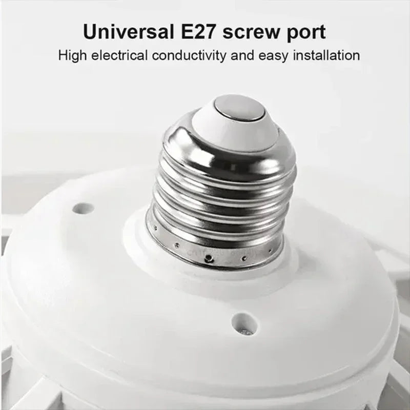 Smart 3 In 1 Ceiling Fan With Remote Control Lighting E27 Conversion Base 85-265v Lighting Base Suitable for Bedroom and Living