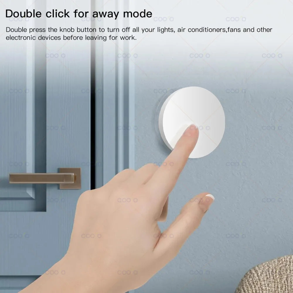 Tuya ZigBee Button Scene Switch Push Button Intelligent Linkage with Smart Device Automation Scenario Controller Battery Powered