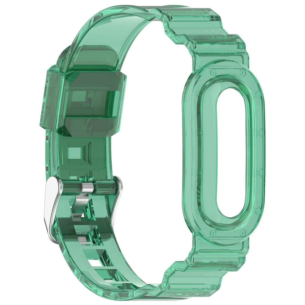 TPU Transparent Sport Bands for Google Fitbit Air Fitness Tracker Sweatproof Waterproof for Men Women Health Activity Tracker