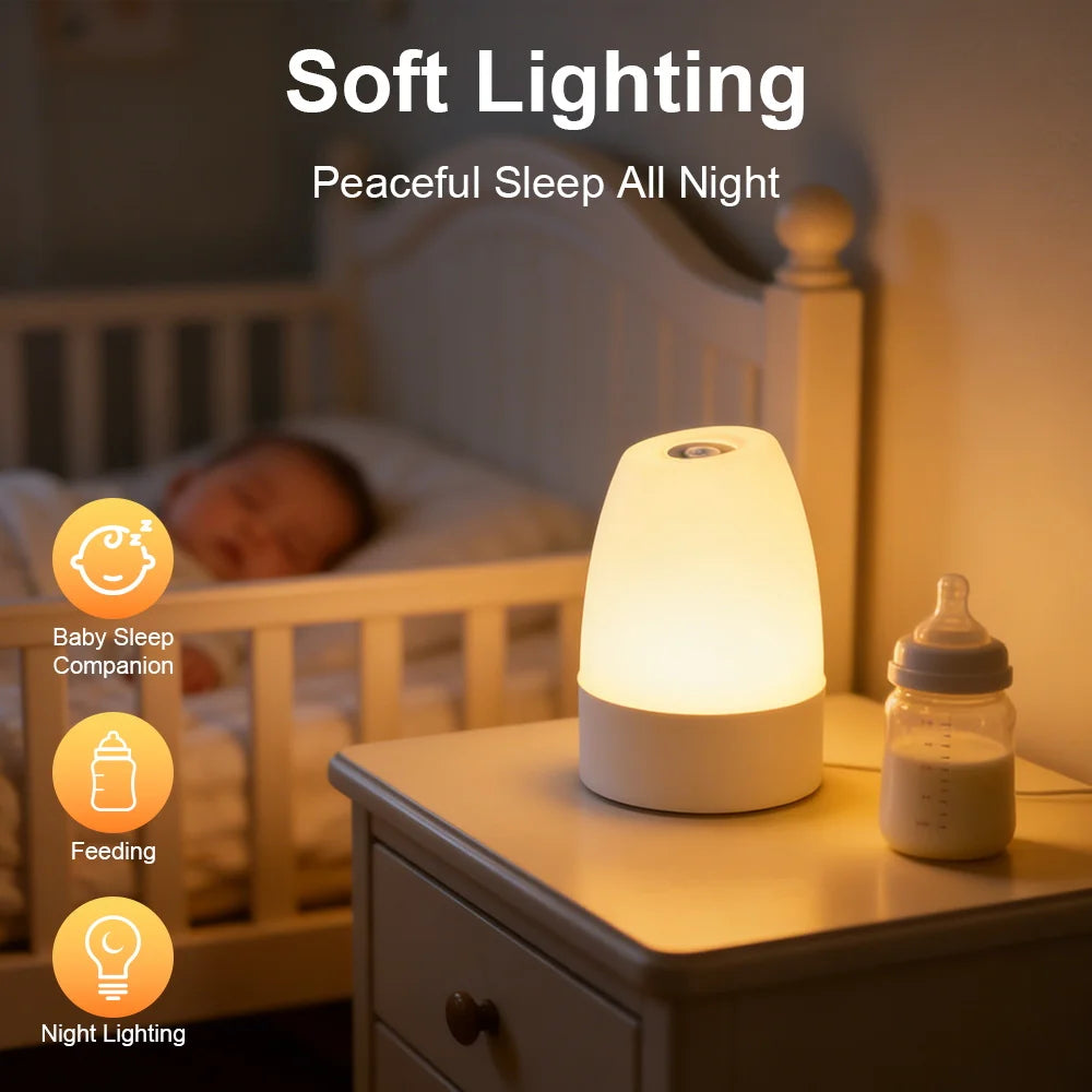 Touch Night Light Rechargeable Type-CDimmable Table Lamp for Living Room Bedroom Remote Control Decor 3 Colors Night Lamp 2W