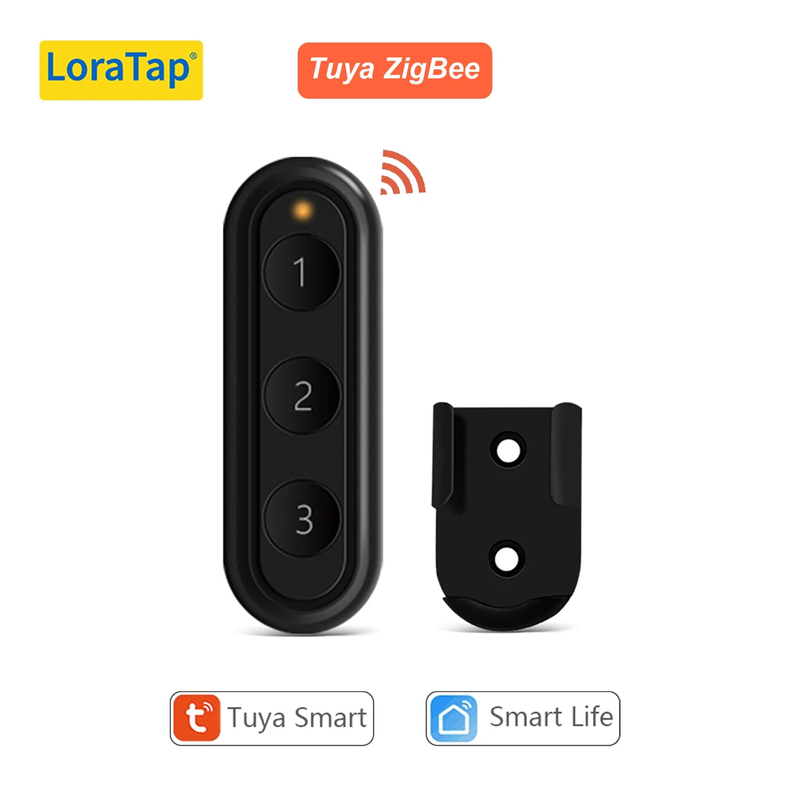LoraTap ZigBee 3.0 Wireless 14 EU US Push Button Remote Tuya Scene Automation Control Switch Smart Life App Hub Need