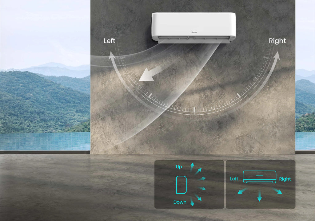 Smart Home AC 9000BTU 12000BTU, High Efficiency Cooling, R32 Gas, Black, CE Certified, Energy Efficient Air Conditioner