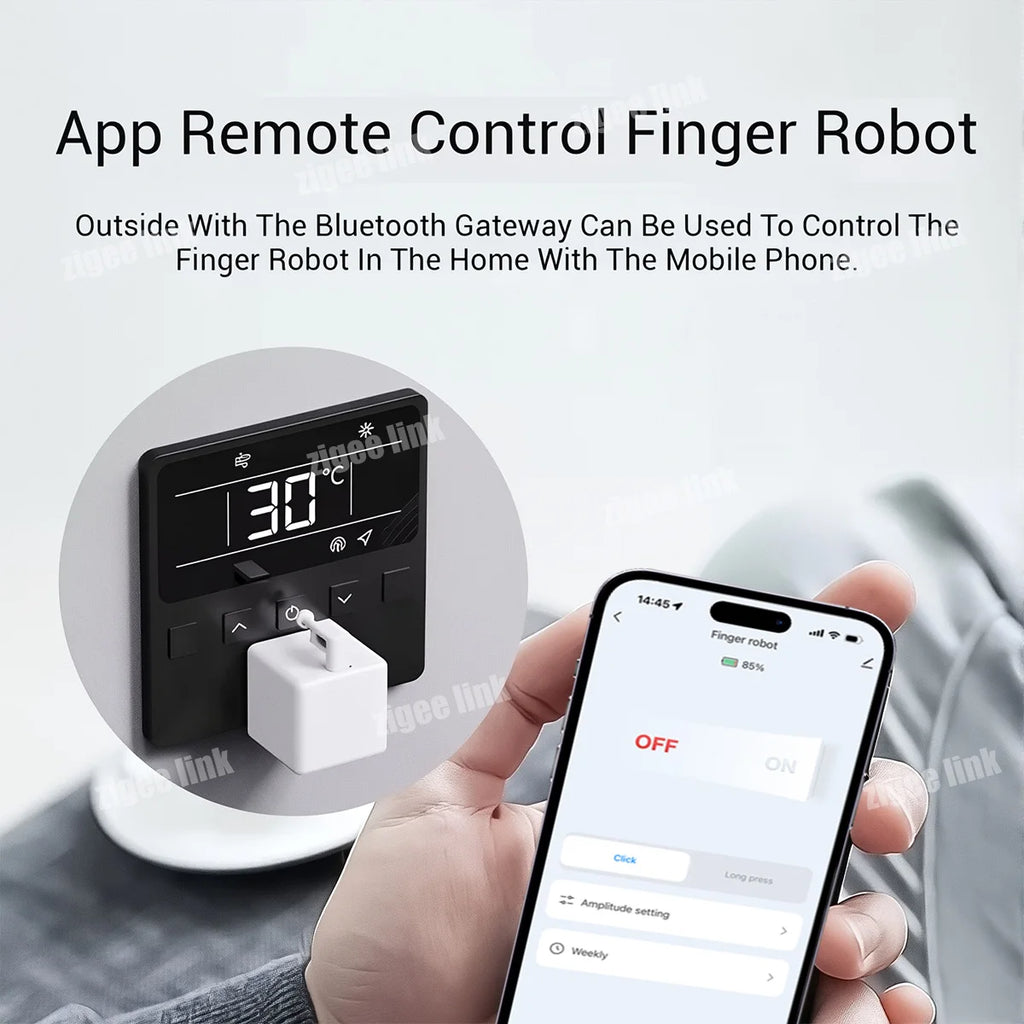 Tuya Bluetooth Smart Fingerbot Plus Switch Button Pusher Smart Life Switch Timer Voice Control Works With Alexa Google Home