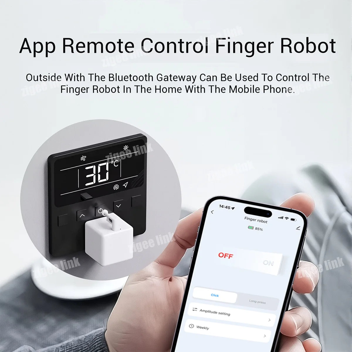 Tuya Bluetooth Smart Fingerbot Plus Switch Button Pusher Smart Life Switch Timer Voice Control Works With Alexa Google Home