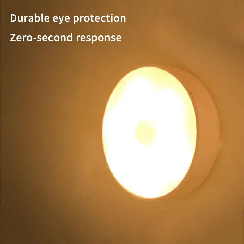 1Set Motion Sensor LED Night Light USB Rechargeable Night Lamp For Kitchen Cabinet Wardrobe Lamp Staircase Wireless Closet Light