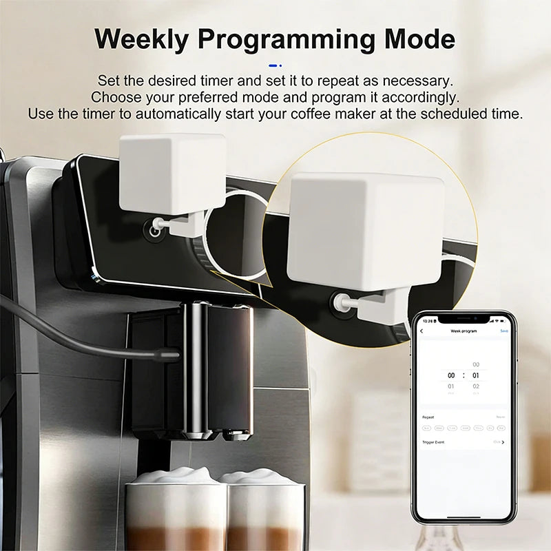 Tuya Bluetooth Smart Fingerbot Plus Switch Button Pusher Smart Life Switch Timer Voice Control Works With Alexa Google Home