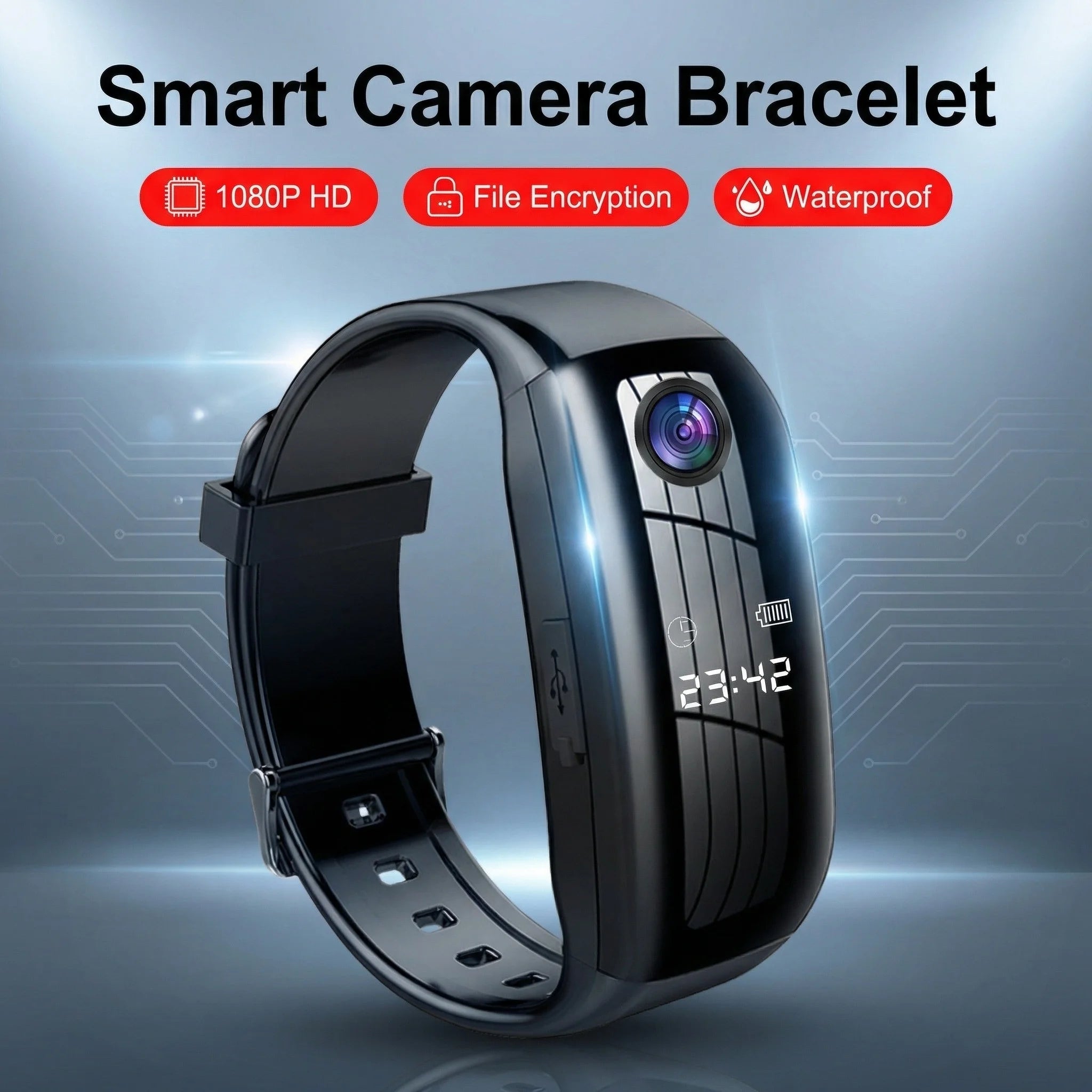 Mini Camera Smart Watch Voice video Recorder 1080P HD DV Professional digital Wireless Cam for Business/Home/Office/Sport