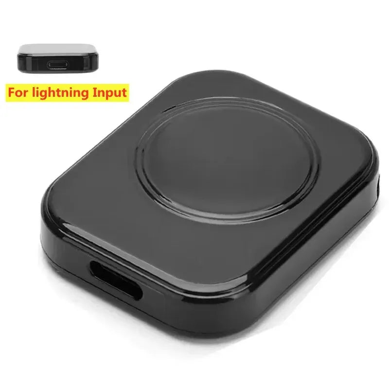 Wireless Watch Charging Dock Dual Interface Design Travel Adapter For Apple Watch Series 10 9 8 7 6 5 4 3 2 1 Home Office Travel