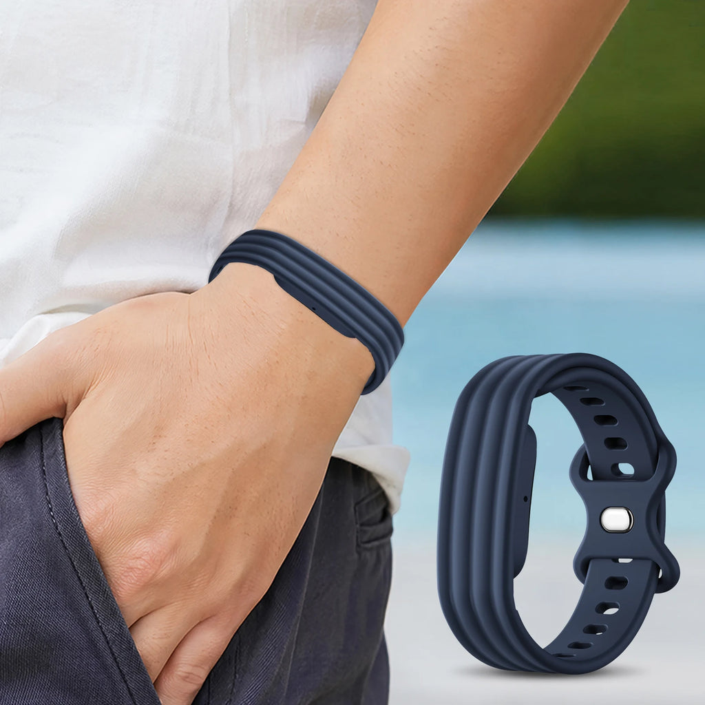 For Google for Fitbit Air Strap Sports Silicone Adjustable Replacement Wristband Breathable Fitness Tracker Bracelet Accessories