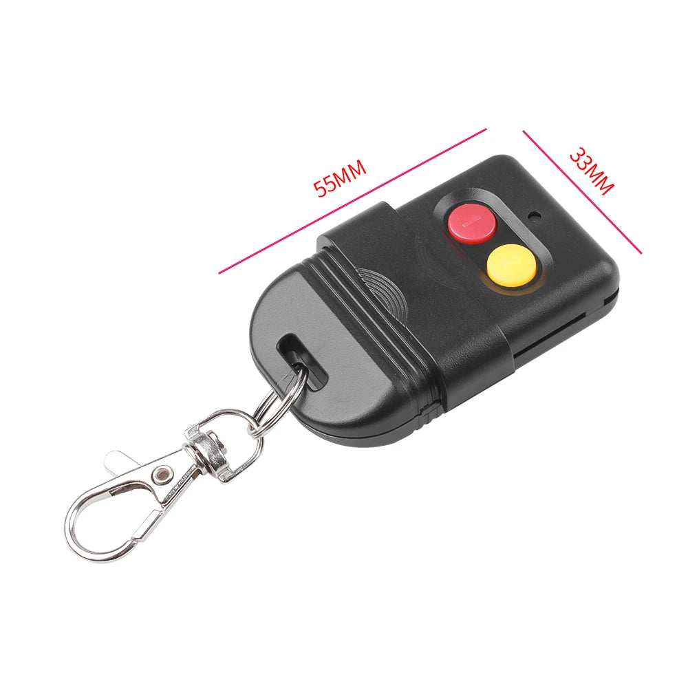 8 Dip Switch 433Mhz 330mhz Smart Copy Remote Control Fixed Code 2 CH Duplicator For Gate Garage Door Opener or Alarm System