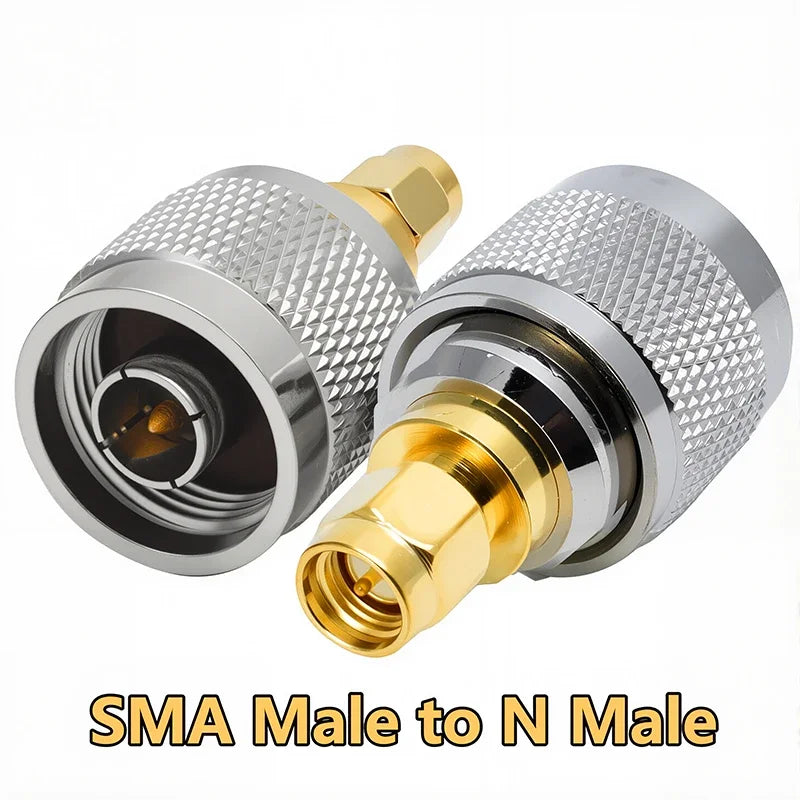 2Pcs Copper SMA Female Jack to UHF PL259 SO239 TNC N Male Female RF Coax Coaxial Straight Connector Converter