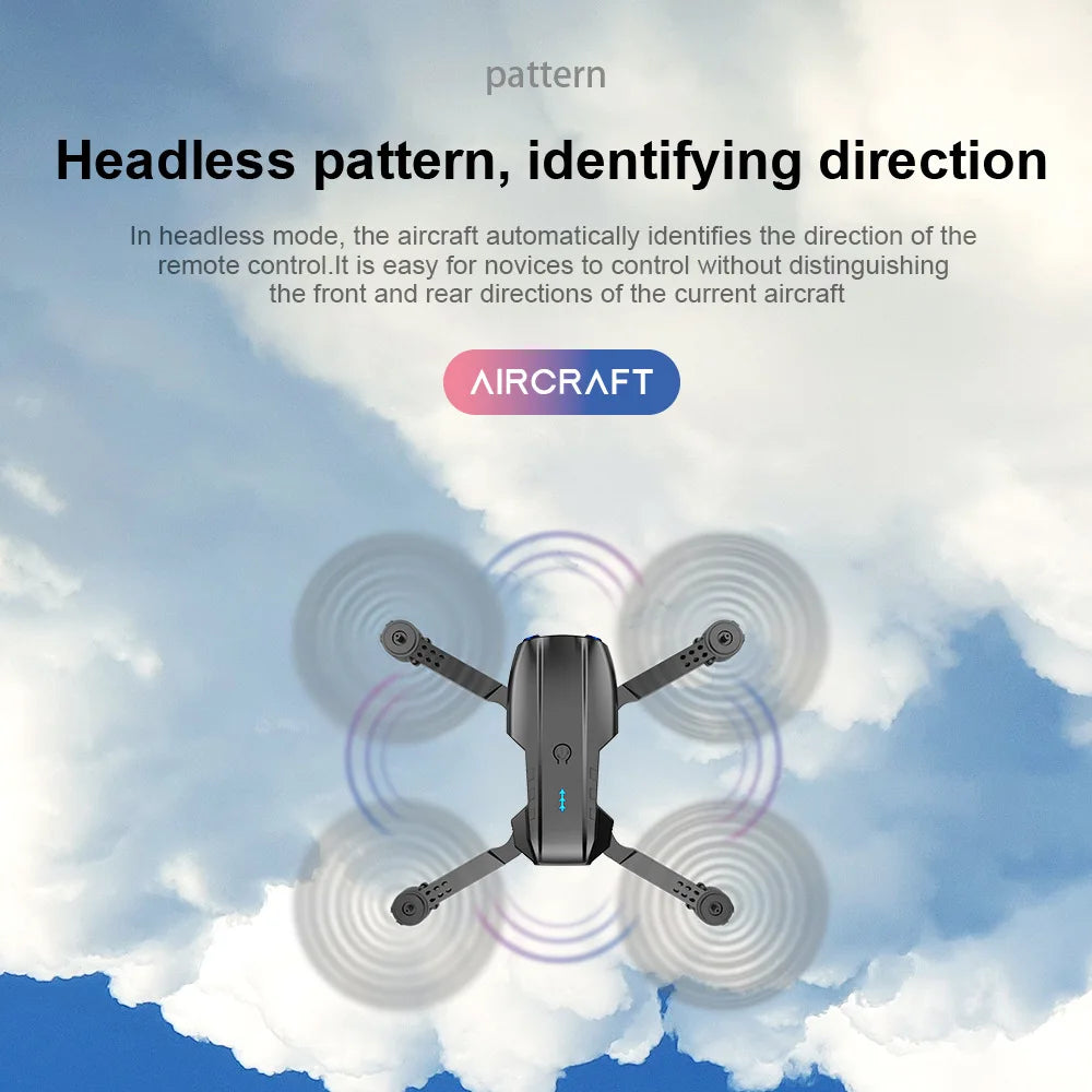 E99Pro HD Professional 4K Aerial Photography Drone Dual Camera WIFI FPV Quadcopter Obstacle Avoidance 40cm Blue Landing Pad Avai