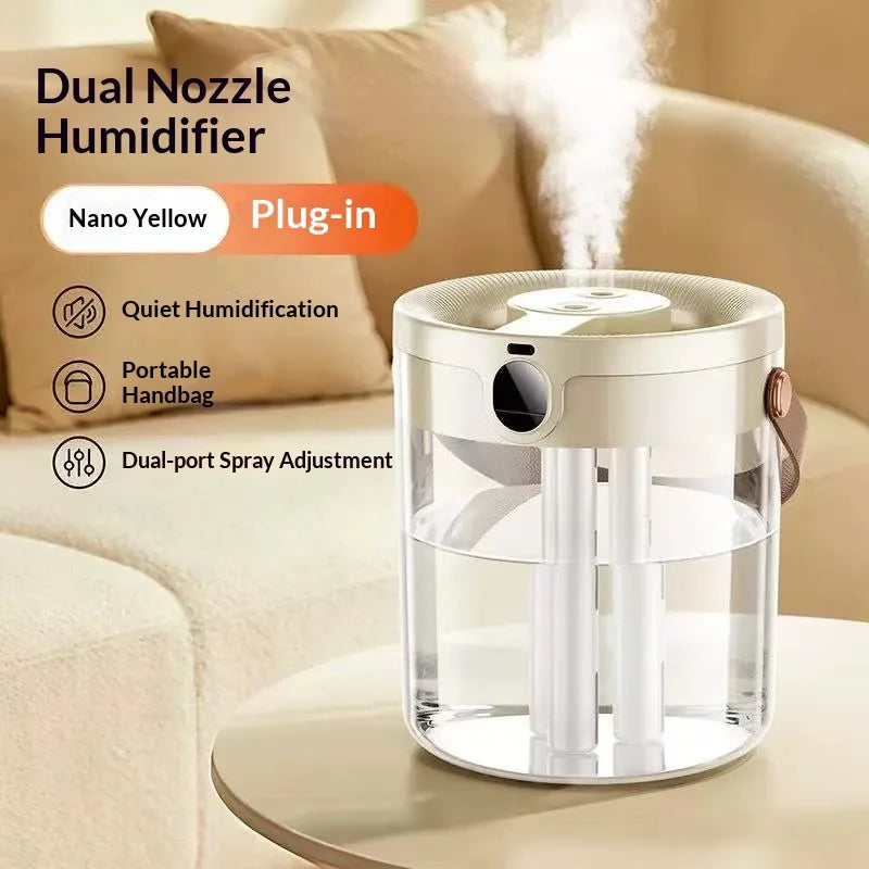 Smart 3 Spray Humidifier Digital Display Silent Large Volume Air Purifier Night Light Portable Desktop Home Bedroom Humidifier