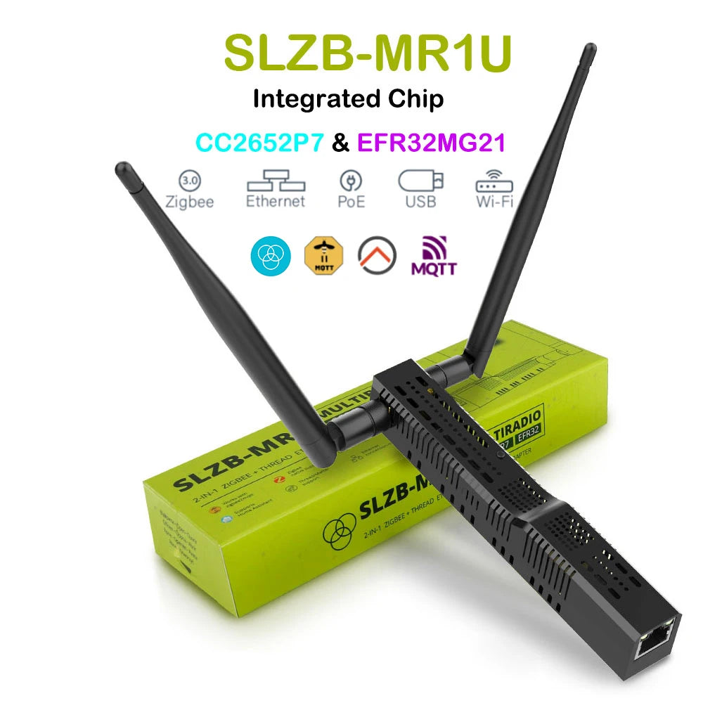 SMLIGHT SLZB-06U SLZB-06MU Zigbee3.0 to Ethernet USB 2.4G WiFi Coordinator With PoE Work With ZHA Home Assistant Zigbee2MQTT