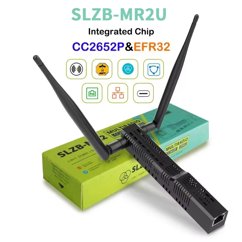 SMLIGHT SLZB-06U SLZB-06MU Zigbee3.0 to Ethernet USB 2.4G WiFi Coordinator With PoE Work With ZHA Home Assistant Zigbee2MQTT