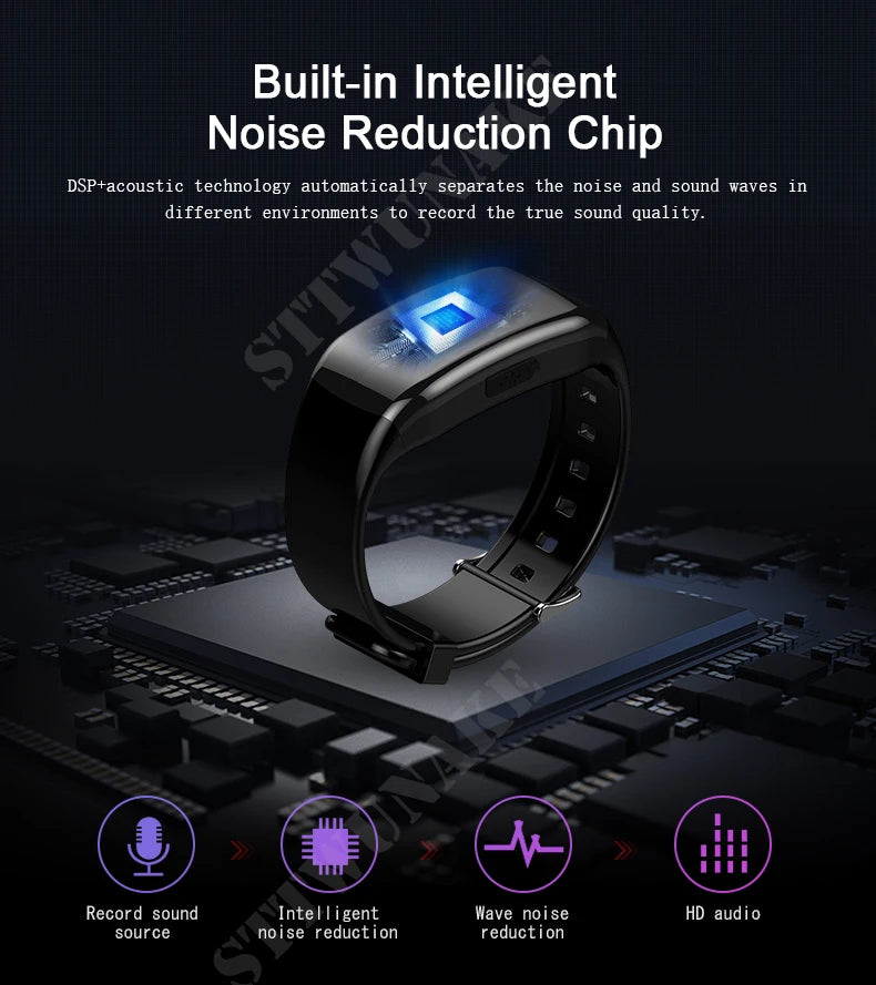Mini Camera Smart Watch Voice video Recorder 1080P HD DV Professional digital Wireless Cam for Business/Home/Office/Sport