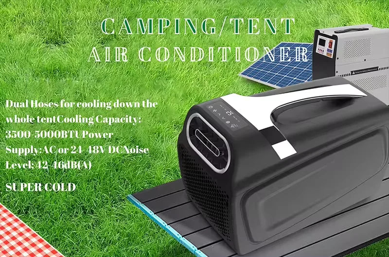 120-240V AC Inverter Smart Home Mini Portable Electric Air Conditioner 3400 BTU for Car Camping & Home Energy Saving