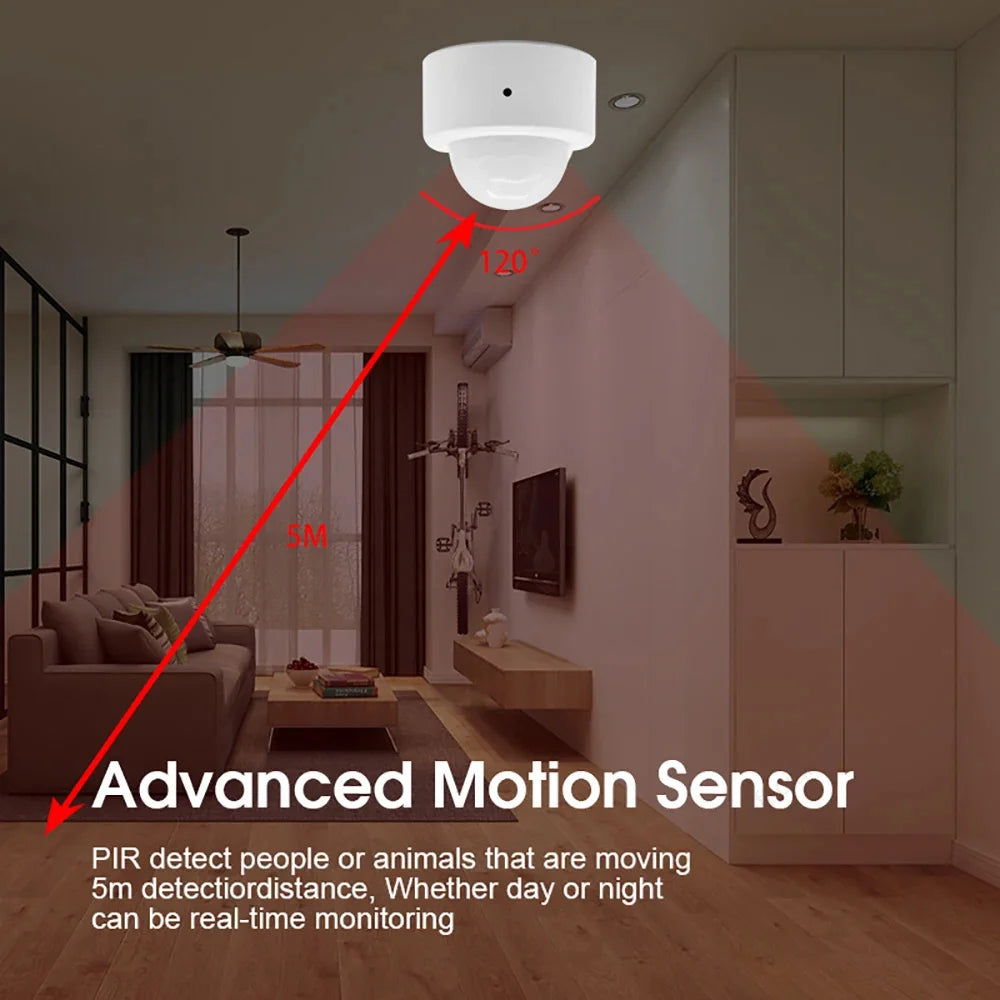 Zigbee 3.0 Mini PIR Motion Sensor Human Body Infrared Detector Security Alarm Support Zigbee2mqtt Home Assistant Need Gateway